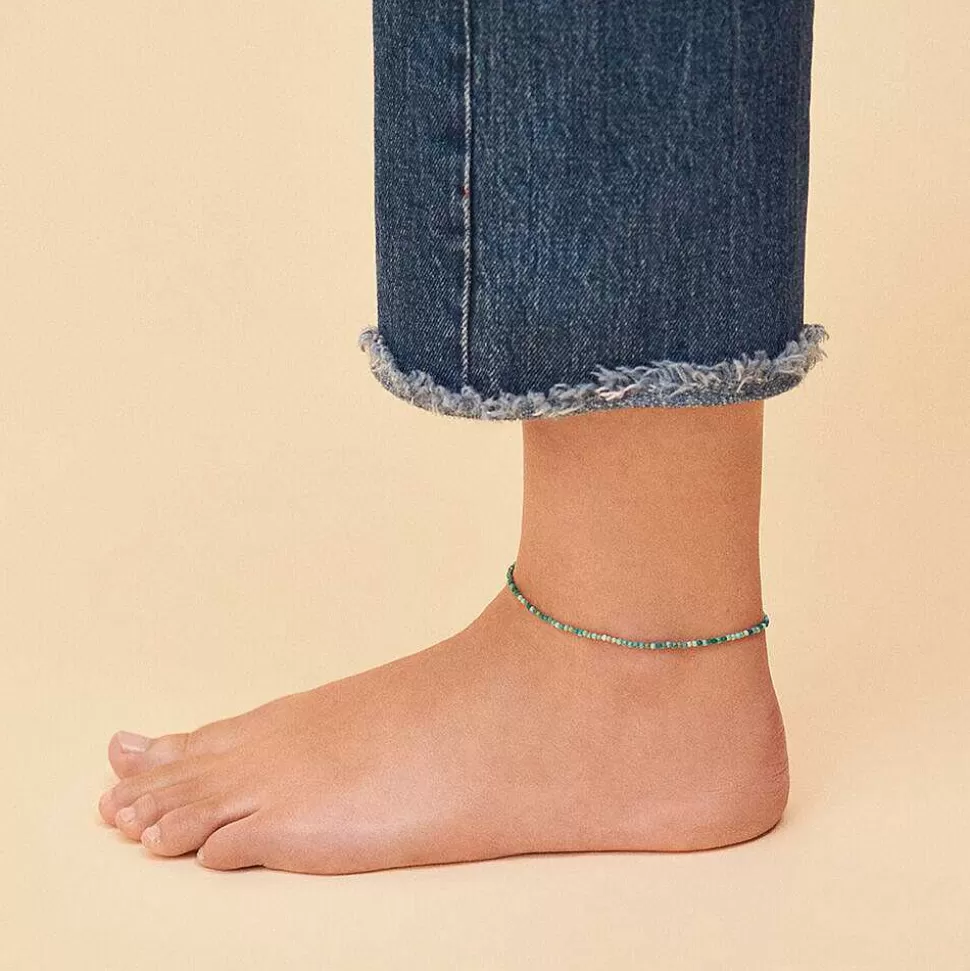 AGATHA Ankle Chain Talismans-Turquoise