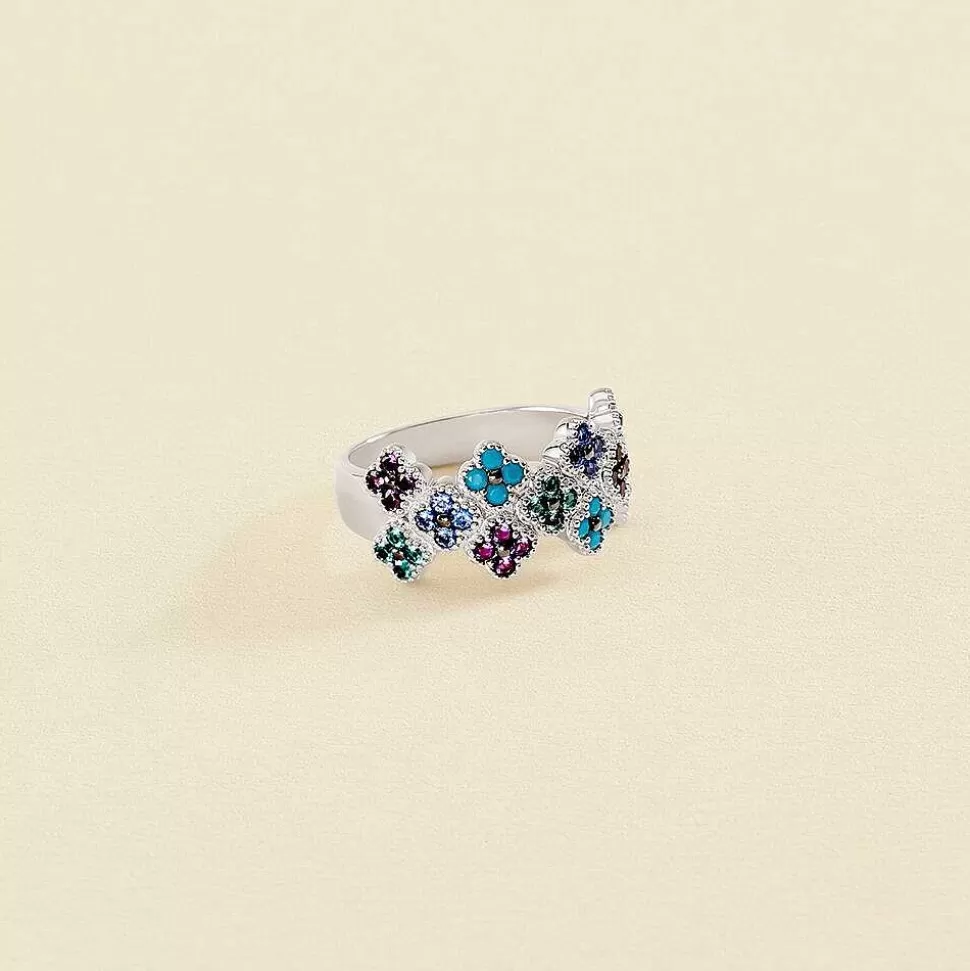 AGATHA Large Ring Beloved-Multicolor/Silver