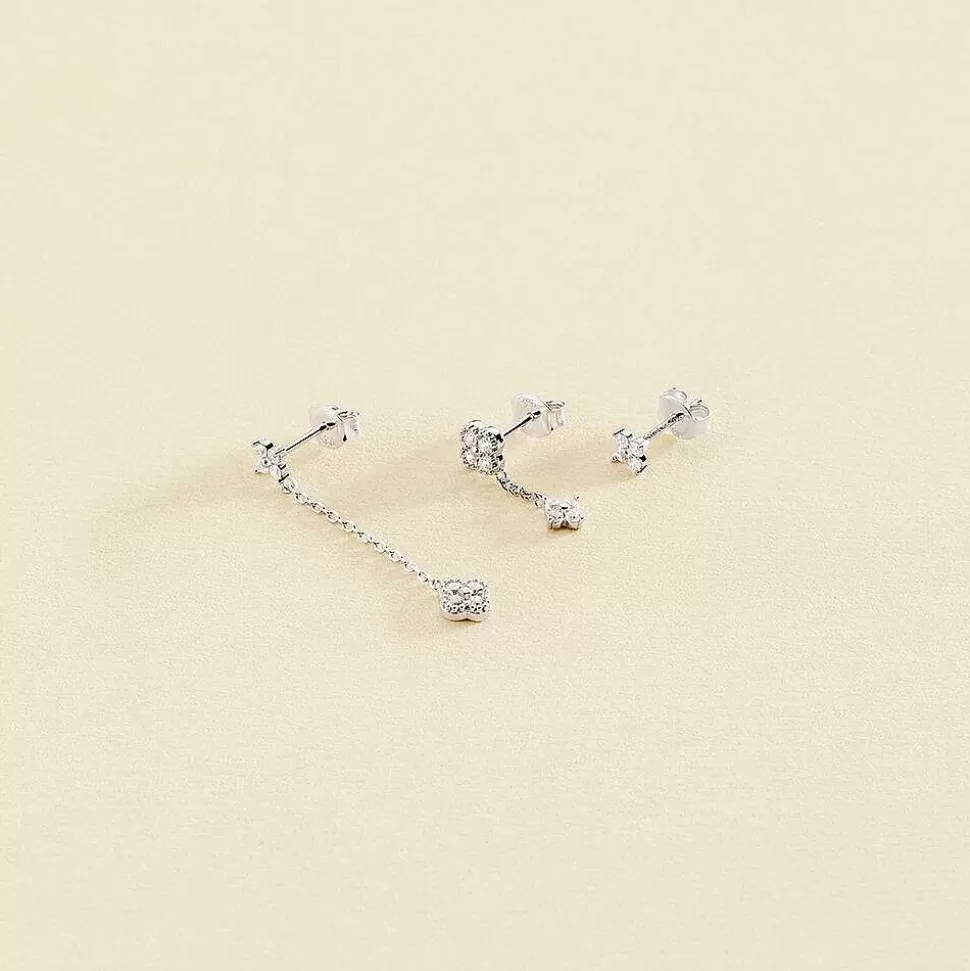 AGATHA Piercing Stud Beloved-Crystal/Silver