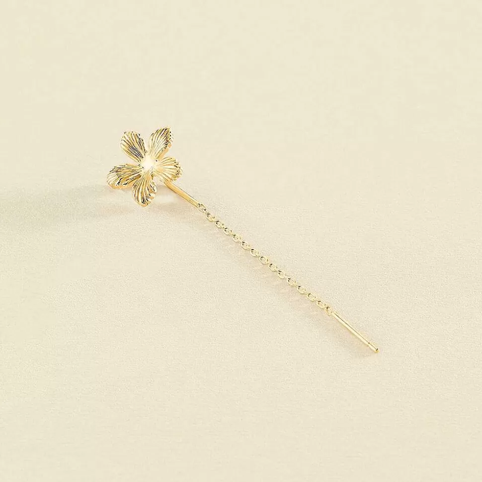 AGATHA Piercing Stud Bloomy-Golden