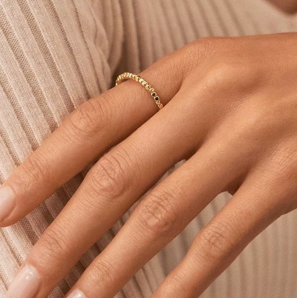 AGATHA Thin Ring Creobill-Golden